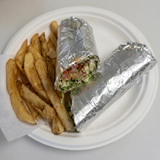 Falafel Shawarma with Fries